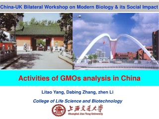Litao Yang, Dabing Zhang , zhen Li College of Life Science and Biotechnology