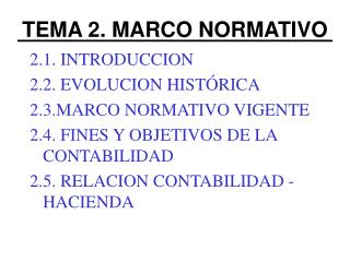 TEMA 2. MARCO NORMATIVO