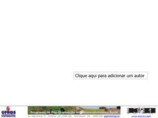 Clique aqui para adicionar um autor