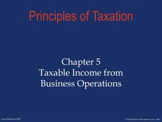 Principles of Taxation