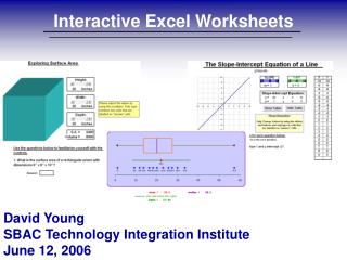 Interactive Excel Worksheets