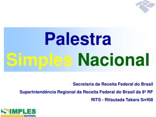 Palestra Simples Nacional