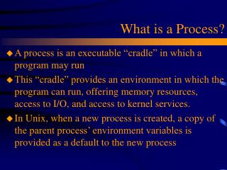 What is a Process?