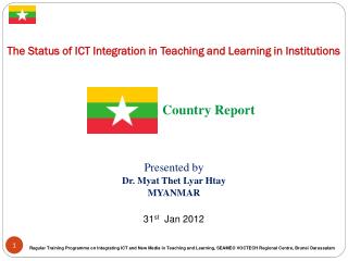 The Status of ICT Integration in Teaching and Learning in Institutions