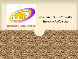 Josephine “Olive” Parilla Homenet Philippines