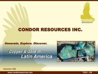 CONDOR RESOURCES INC.