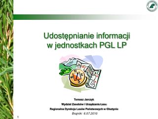 Udostępnianie informacji w jednostkach PGL LP