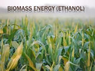 Biomass Energy (ethanol)