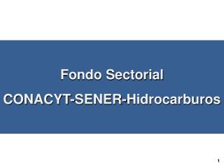 Fondo Sectorial CONACYT-SENER-Hidrocarburos