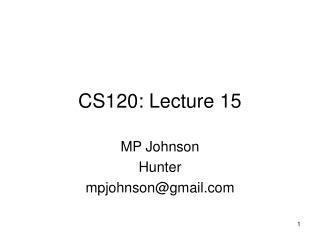 CS120: Lecture 15