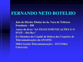 FERNANDO NETO BOTELHO