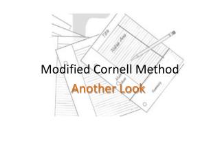 Modified Cornell Method