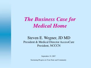 The Business Case for Medical Home