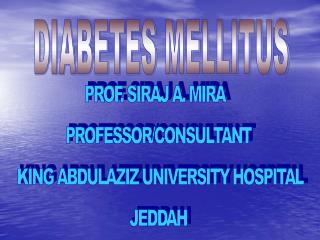 DIABETES MELLITUS