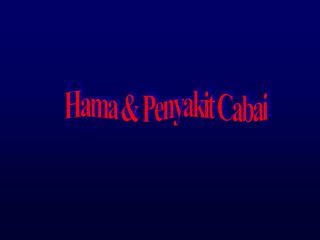 Hama &amp; Penyakit Cabai