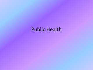 Public Health