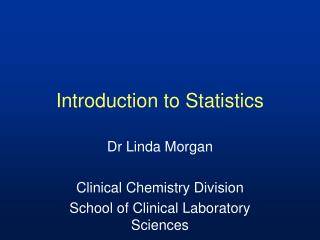 Introduction to Statistics