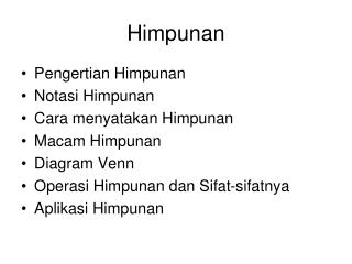 Himpunan