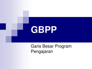 GBPP