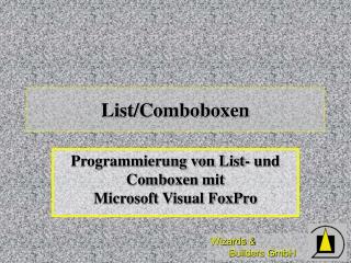 List/Comboboxen