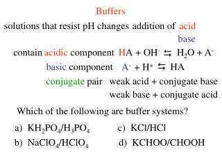 Buffers