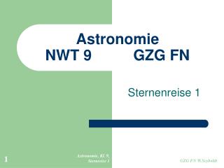 Astronomie NWT 9				GZG FN