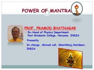 POWER OF MANTRAS