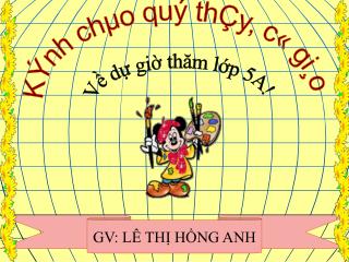 KÝnh chµo quý thÇy, c« gi¸o