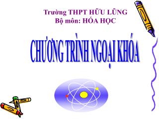 CHƯƠNG TRÌNH NGOẠI KHÓA