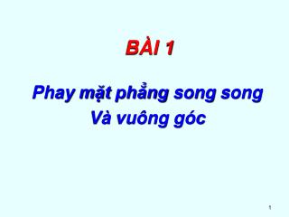 BÀI 1