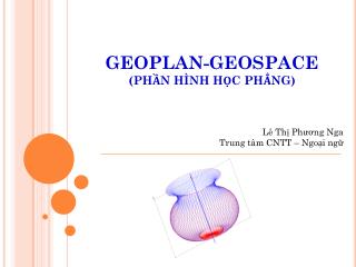 GEOPLAN-GEOSPACE (PHẦN HÌNH HỌC PHẲNG)