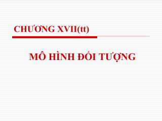 CHƯƠNG XVII(tt)