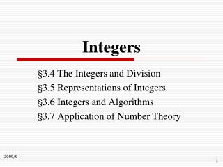 Integers