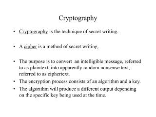 Cryptography