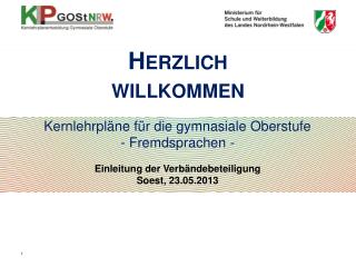 Kernlehrpläne für die gymnasiale Oberstufe - Fremdsprachen -