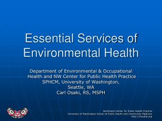 Essential Services of Environmental Health