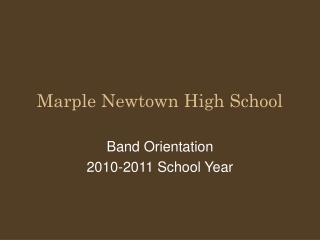 Marple Newtown High School
