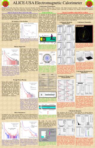 ALICE-USA Electromagnetic Calorimeter