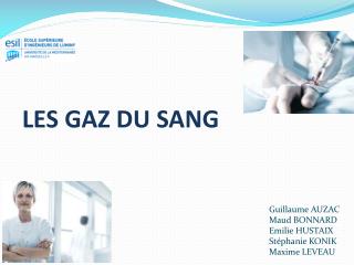 LES GAZ DU SANG