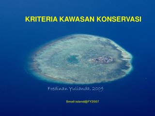 KRITERIA KAWASAN KONSERVASI