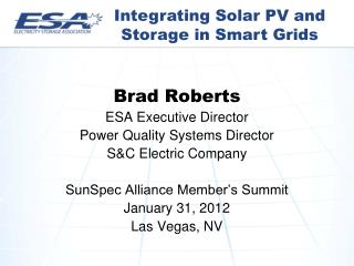 Integrating Solar PV and Storage in Smart Grids