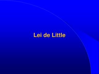 Lei de Little