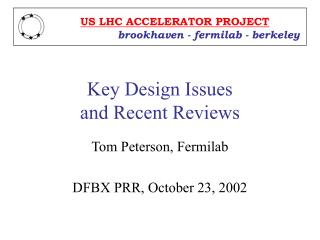 Key Design Issues and Recent Reviews