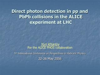 Direct photon detection in pp and PbPb collisions in the ALICE experiment at LHC