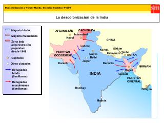 La descolonización de la India