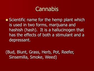 Cannabis