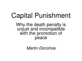 Capital Punishment