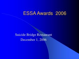 ESSA Awards 2006