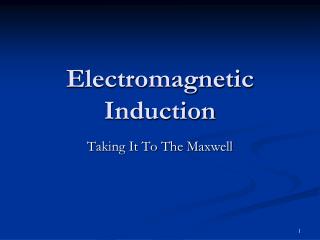 Electromagnetic Induction