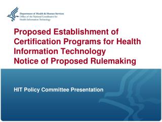 HIT Policy Committee Presentation